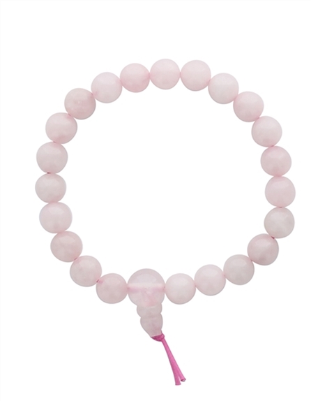 Bracelet Mala en Quartz Rose 1