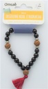 Bracelet Mala en Obsidienne Noire et Rudraksha 2