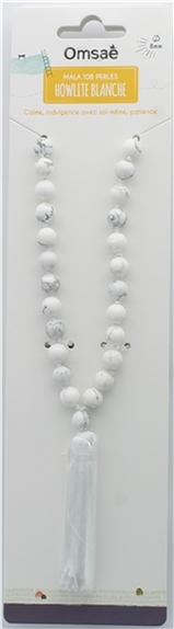 Mala en Howlite Blanche 108 perles 2