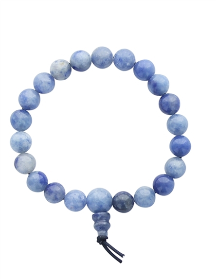 Bracelet Mala en Quartz Bleu 1