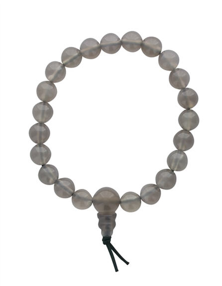 Bracelet Mala en Agate Grise 1