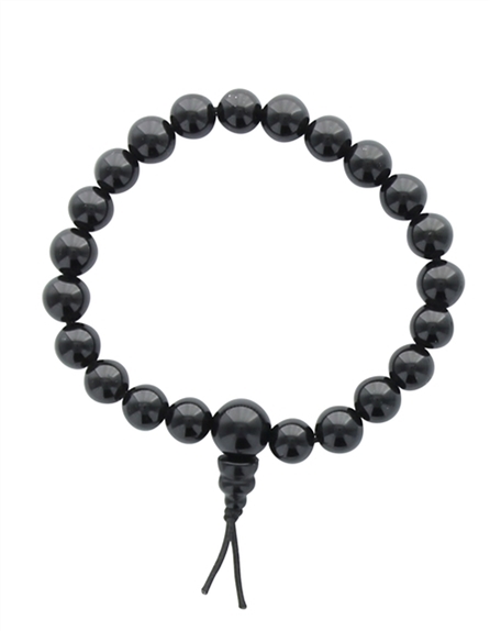 Bracelet Mala en Obsidienne Noire 1