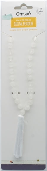 Mala en Cristal de Roche 108 perles 2