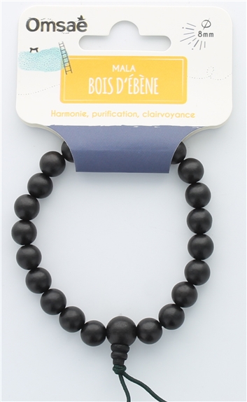 Bracelet Mala en Bois d'Ebène 2