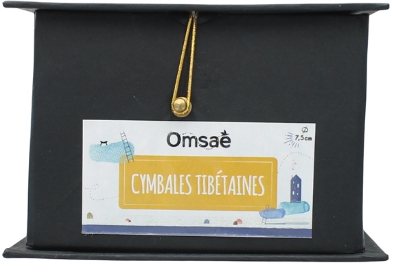 Cymbale Tibétaine en Bronze Gravure Mantra Petit Modèle 2