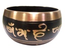 Coffret Bol Chantant Noir Om Mani Padme Hum Diamètre env. 10 cm 1