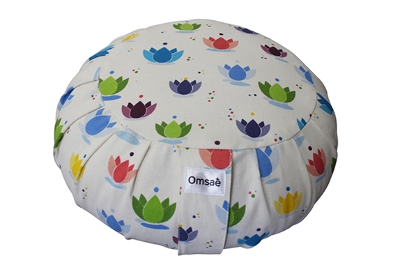 Zafu Enfant en Coton Imprimé Lotus 1