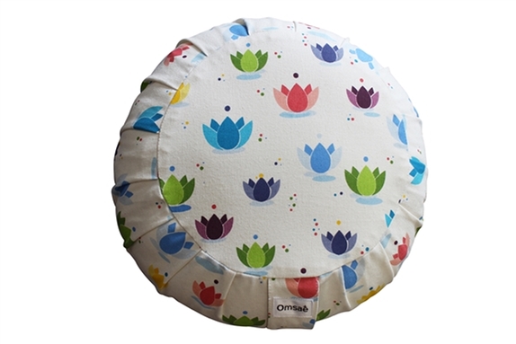 Zafu Enfant en Coton Imprimé Lotus 2