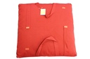 Zabuton en Kapok Bio Bordeaux et Jaune 4