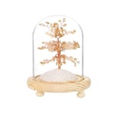 Arbre du Bonheur sous cloche Citrine 1