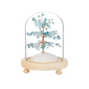 Arbre du Bonheur sous cloche Amazonite 1