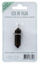 Pendentif en Oeil de Tigre Pointe Biterminée 2