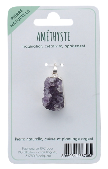 Pendentif en Druse d'Améthyste 2