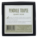 Pendule Toupie en Quartz Rose 2