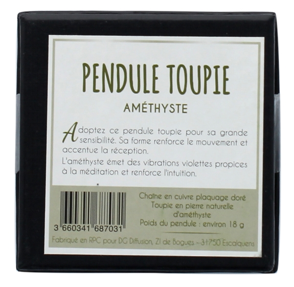 Pendule Toupie en Améthyste 2