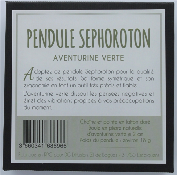 Pendule Sephoroton en Aventurine Verte 2