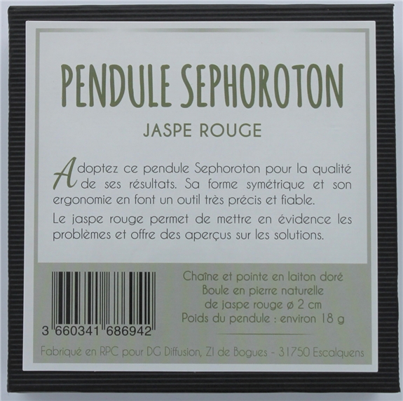 Pendule Sephoroton en Jaspe Rouge 2