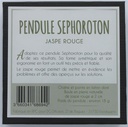 Pendule Sephoroton en Jaspe Rouge 2