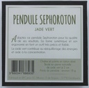 Pendule Sephoroton en Calcédoine Verte 2
