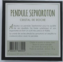 Pendule Sephoroton en Cristal de Roche 2