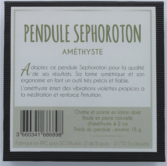 Pendule Sephoroton en Améthyste 2