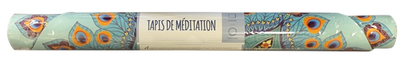 Tapis de Méditation Rond Mandala Bleu 3