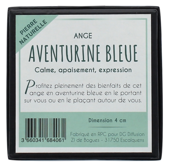 Ange Aventurine Bleue 4 cm 2