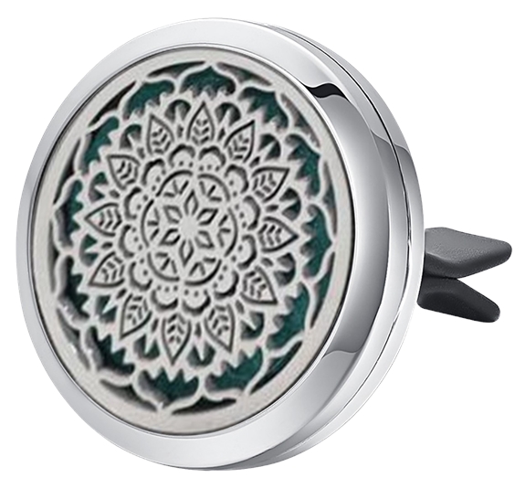 Diffuseur Clip pour Voiture Mandala Argenté 1