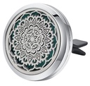 Diffuseur Clip pour Voiture Mandala Argenté 1