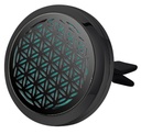 Diffuseur Clip pour Voiture Fleur de vie Noir 1