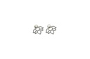 Boucles d'oreilles Agate Crazy Lace Perle et Lotus Métal argenté 1