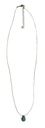 Collier Aventurine verte briolette Fil coton doré 1