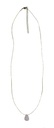 Collier Quartz Rose briolette Fil coton doré 1