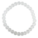 Bracelet Cristal de Roche Perles rondes 6 mm Mates 1