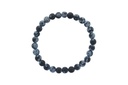 Bracelet Obsidienne mouchetée Perles rondes 6 mm Mates 1