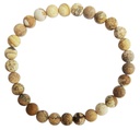 Bracelet Jaspe paysage Perles rondes 6 mm Mates 1