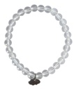 Bracelet Cristal de Roche Perles rondes 6 mm Breloque nuage 1