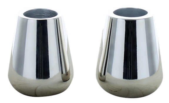 Chandeliers Métal Mini - Argenté Brillant (assortiment de 2) 1