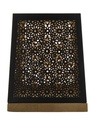 Photophore Carré Base Bois - 18 x 22 cm 1