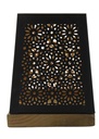 Photophore Carré Base Bois - 13 x 16 cm 1