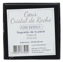 Coeur Cristal de Roche - 4,5 cm 2