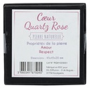 Coeur Quartz Rose - 4,5 cm 2