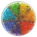 Sous verre Orgonite 7 Chakras avec symbole Méditation 1