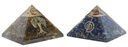 Pyramide Orgonite Oeil de Tigre avec Symbole Arbre de Vie 3