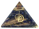 Pyramide Orgonite Lapis Lazuli avec Symbole Reiki 1