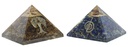 Pyramide Orgonite Lapis Lazuli avec Symbole Reiki 3