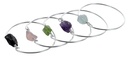 Jonc pierre brute Peridot - Argent 925 1