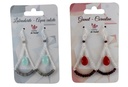 Boucles d'oreilles Labradorite et Aqua Calcite Argent 925 1