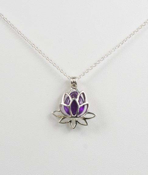 Coffret Collier Fleur de Lotus - 3 Pierres Interchangeables 1