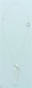 Collier Goutte Pierre de Lune Arbre de Vie et Pompon - Argent 925 1